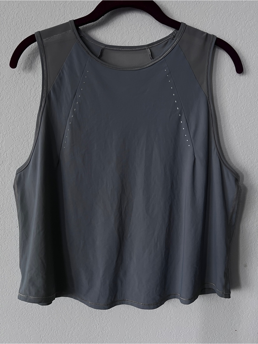 Lululemon Sculpt Cropped Tank Top Grey